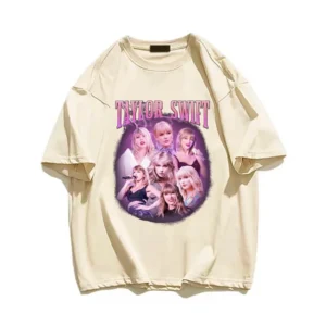 Cream T Shirt Taylor Album Swift