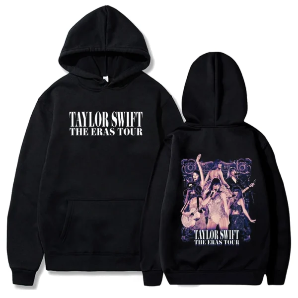 Eras Tour Taylor Swift Black Hoodie