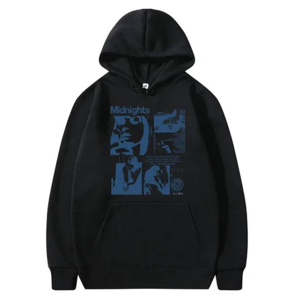 Taylor Midnight Album Swift Black Hoodie