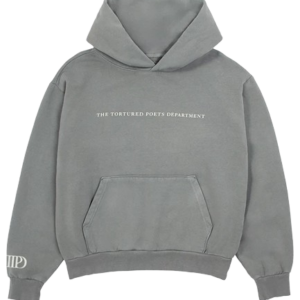 Taylor Swift The Tortured Poets Department Gray Hoodie