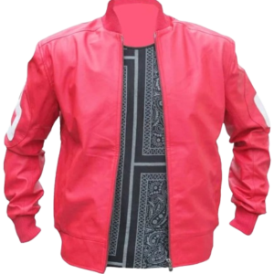 8 Ball Pink Leather Jacket