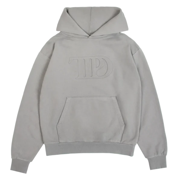 TTPD GRAY EMBOSSED HOODIE